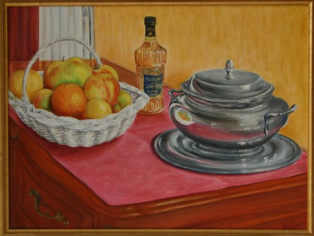 La soupière en étain 61 x 46 cm